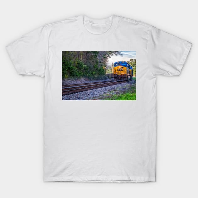 Train in South Carolina T-Shirt by Gestalt Imagery